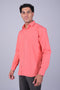 Veshbhoshaa Bluebird Flamingo Pink Men'S Office Shirt